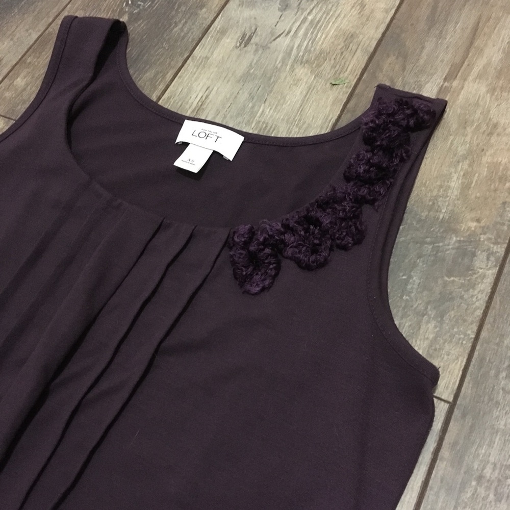 ⬇️ LOFT plum dress size XS - Picture 3 of 5